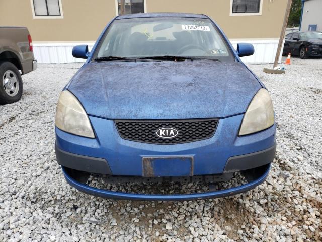 KNADE123286344659 - 2008 KIA RIO BASE BLUE photo 5