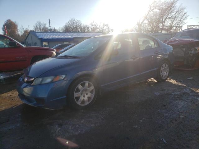 2HGFA1F55AH305444 - 2010 HONDA CIVIC LX BLUE photo 1