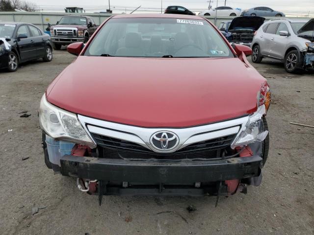 4T4BF1FKXCR199949 - 2012 TOYOTA CAMRY BASE RED photo 5