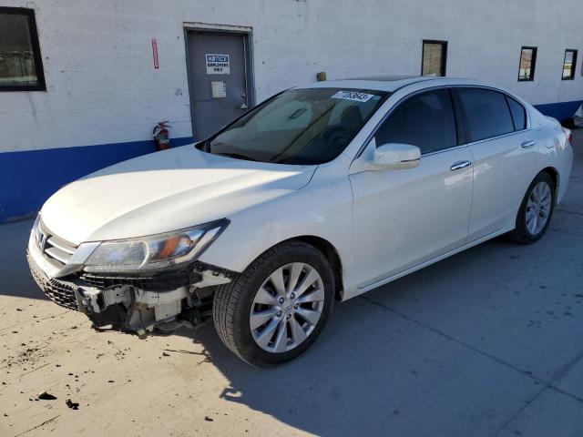 1HGCR2F81EA112580 - 2014 HONDA ACCORD EXL WHITE photo 1