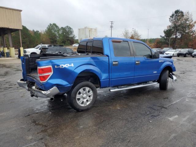 1FTFW1ET8BFB28519 - 2011 FORD F150 SUPERCREW BLUE photo 3