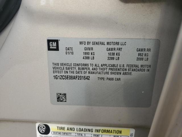 1G1ZC5E08AF201642 - 2010 CHEVROLET MALIBU 1LT Алтын фото 13