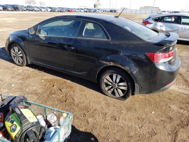 KNAFU6A22D5681771 - 2013 KIA FORTE EX BLACK photo 2