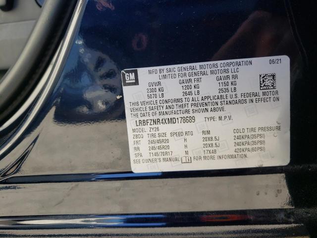LRBFZNR4XMD178689 - 2021 BUICK ENVISION ESSENCE BLACK photo 13