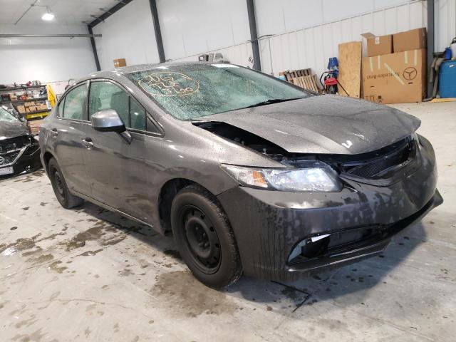 2HGFB2F57DH559423 - 2013 HONDA CIVIC LX GRAY photo 4