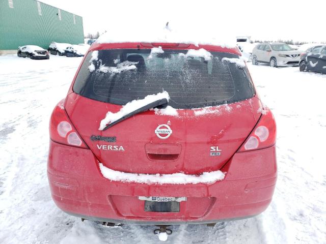 3N1BC13E29L460714 - 2009 NISSAN VERSA S RED photo 6