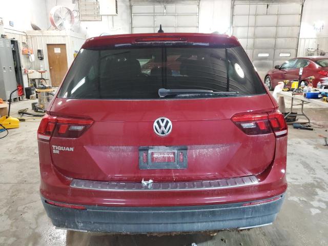 3VV3B7AX6KM153642 - 2019 VOLKSWAGEN TIGUAN SE BURGUNDY photo 6