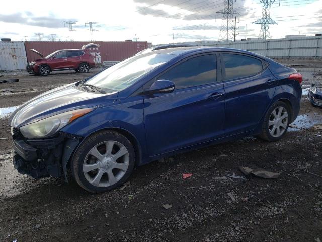 KMHDH4AE9DU514161 - 2013 HYUNDAI ELANTRA GLS BLUE photo 1