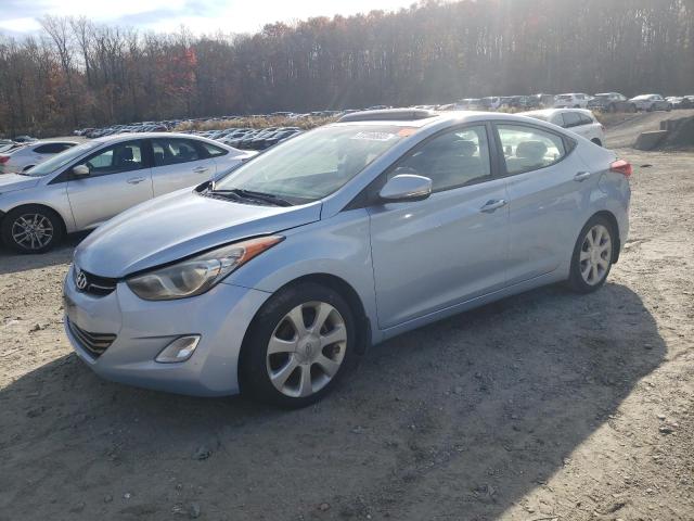 KMHDH4AE4CU387754 - 2012 HYUNDAI ELANTRA GLS BLUE photo 1