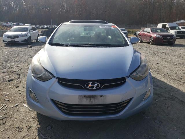 KMHDH4AE4CU387754 - 2012 HYUNDAI ELANTRA GLS BLUE photo 5