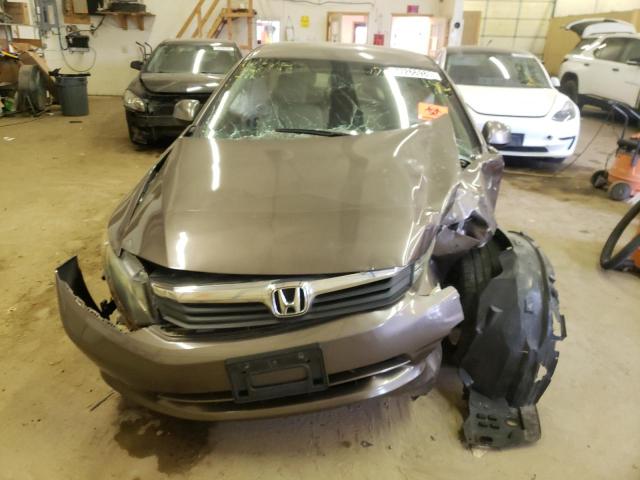 2HGFB2F57CH502167 - 2012 HONDA CIVIC LX GRAY photo 5