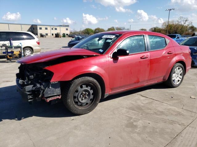 1C3CDZAB3DN548058 - 2013 DODGE AVENGER SE RED photo 1