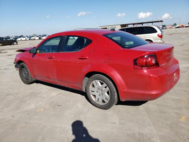 1C3CDZAB3DN548058 - 2013 DODGE AVENGER SE RED photo 2