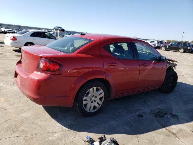 1C3CDZAB3DN548058 - 2013 DODGE AVENGER SE RED photo 3