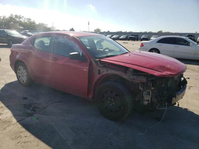 1C3CDZAB3DN548058 - 2013 DODGE AVENGER SE RED photo 4