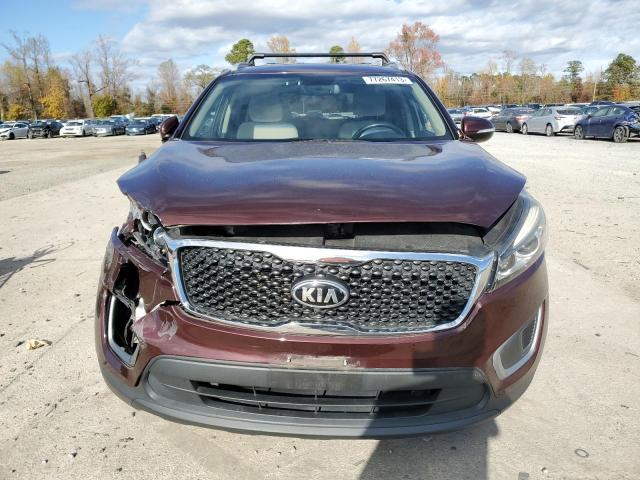 5XYPG4A36GG136115 - 2016 KIA SORENTO LX RED photo 5