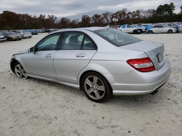 WDDGF5EB9BA464735 - 2011 MERCEDES-BENZ C 300 SILVER photo 2