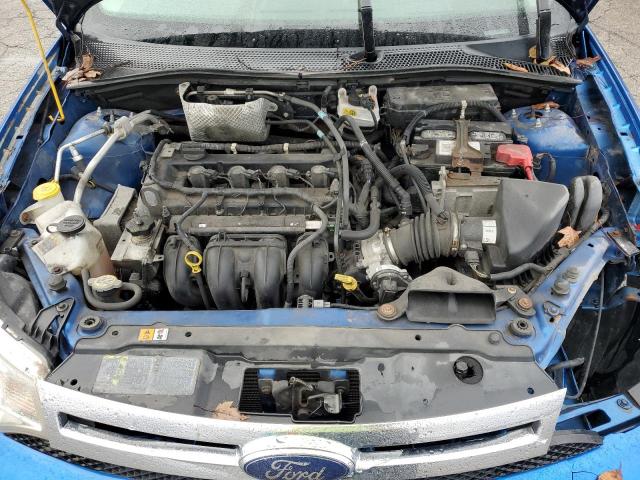 1FAHP3FN1BW101931 - 2011 FORD FOCUS SE BLUE photo 11