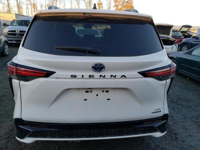 5TDDRKEC3MS026083 - 2021 TOYOTA SIENNA XSE WHITE photo 6