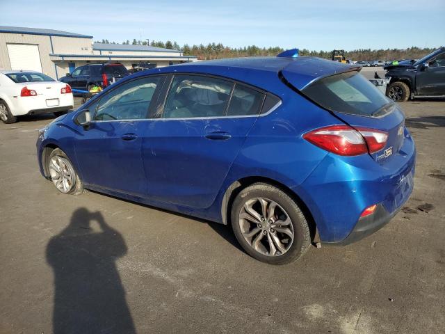 3G1BE6SM1KS552950 - 2019 CHEVROLET CRUZE LT BLUE photo 2