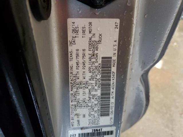 5TFUX4EN9EX029066 - 2014 TOYOTA TACOMA ACCESS CAB Күміс фото 12