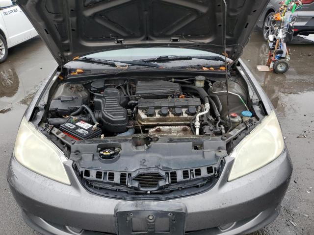 2HGES16545H564764 - 2005 HONDA CIVIC LX GRAY photo 11