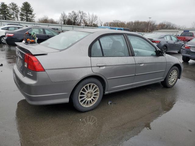 2HGES16545H564764 - 2005 HONDA CIVIC LX GRAY photo 3