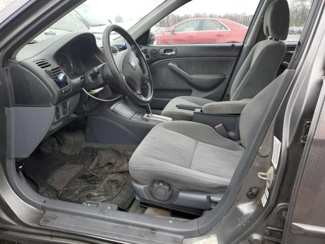 2HGES16545H564764 - 2005 HONDA CIVIC LX GRAY photo 7