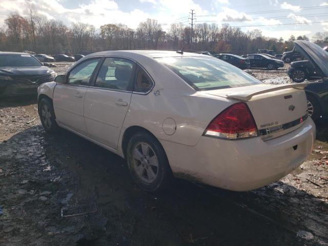 2G1WT58K081290947 - 2008 CHEVROLET IMPALA LT WHITE photo 2