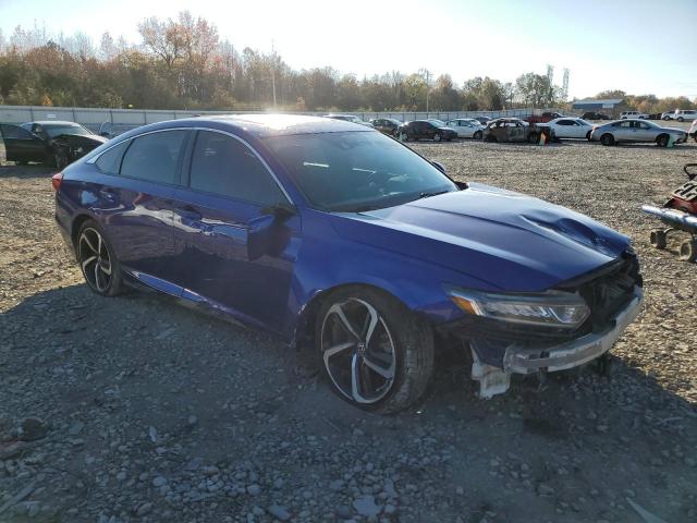 1HGCV2F34JA020776 - 2018 HONDA ACCORD SPORT BLUE photo 4