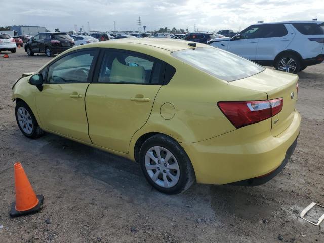 KNADM4A37G6574850 - 2016 KIA RIO LX YELLOW photo 2