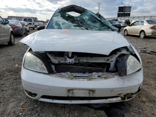 1FAHP34N77W211196 - 2007 FORD FOCUS ZX4 WHITE photo 5