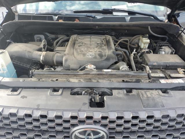 5TFUY5F14JX740330 - 2018 TOYOTA TUNDRA DOUBLE CAB SR/SR5 BLACK photo 11