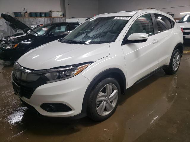 3CZRU6H51KM724112 - 2019 HONDA HR-V EX Ақ фото 1