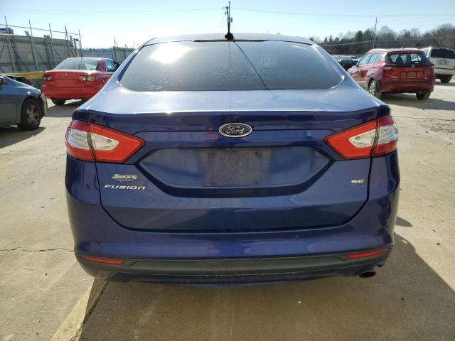 1FA6P0H72G5133854 - 2016 FORD FUSION SE BLUE photo 6