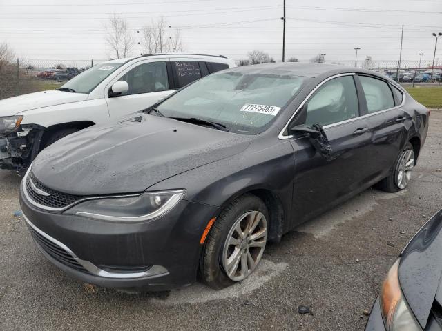 1C3CCCABXFN739110 - 2015 CHRYSLER 200 LIMITED GRAY photo 1