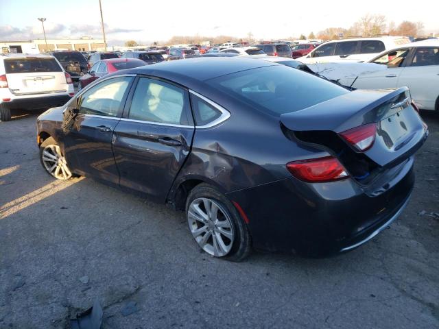 1C3CCCABXFN739110 - 2015 CHRYSLER 200 LIMITED GRAY photo 2