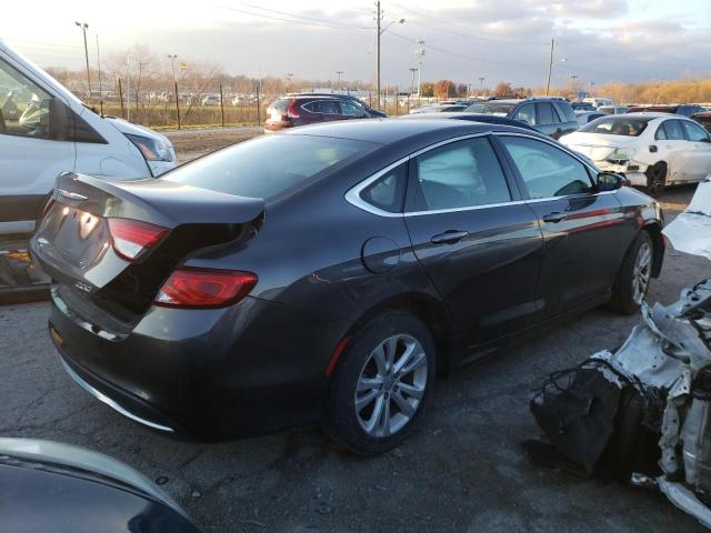 1C3CCCABXFN739110 - 2015 CHRYSLER 200 LIMITED GRAY photo 3