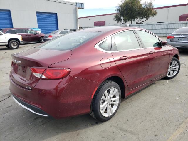 1C3CCCABXFN637158 - 2015 CHRYSLER 200 LIMITED MAROON photo 3