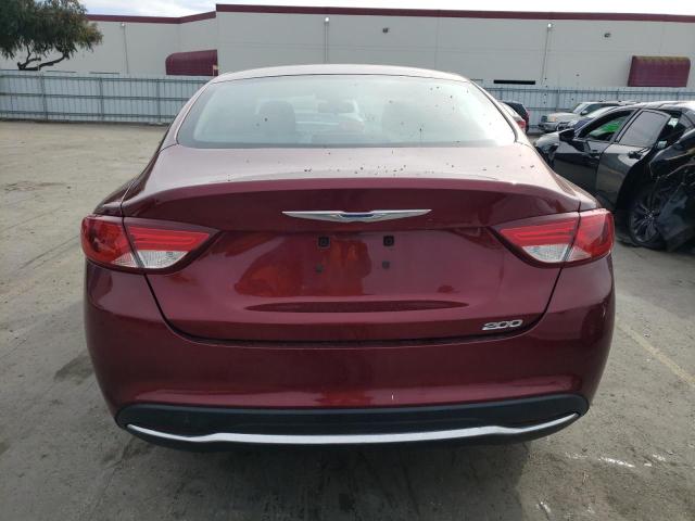 1C3CCCABXFN637158 - 2015 CHRYSLER 200 LIMITED MAROON photo 6