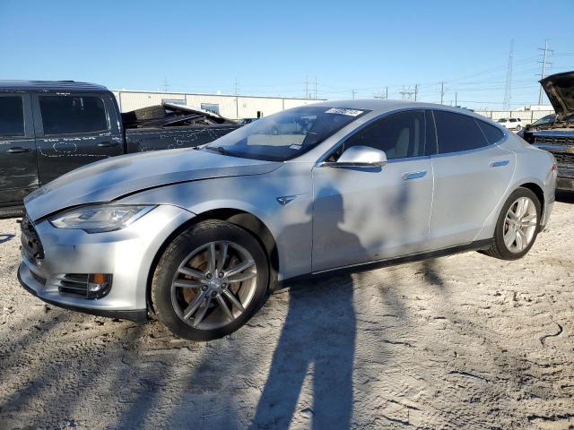 5YJSA1S10EFP52372 - 2014 TESLA MODEL S ნაცრისფერი ფოტო 1