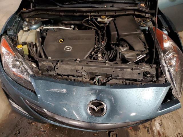 JM1BL1U55B1429238 - 2011 MAZDA 3 S BLUE photo 11