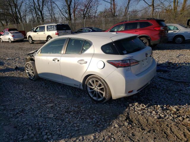 JTHKD5BH3C2103465 - 2012 LEXUS CT 200 WHITE photo 2