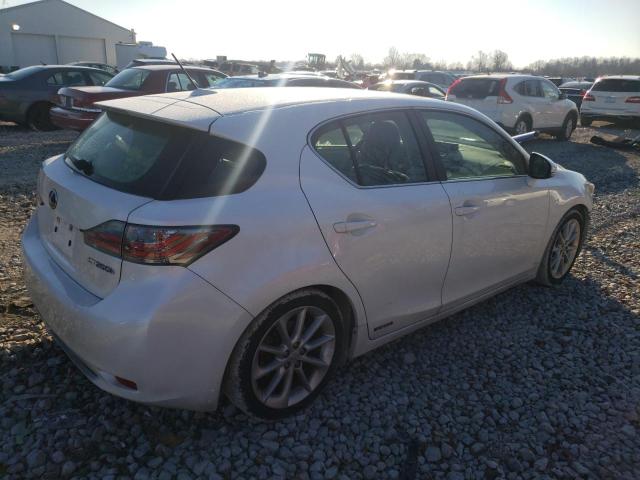 JTHKD5BH3C2103465 - 2012 LEXUS CT 200 WHITE photo 3