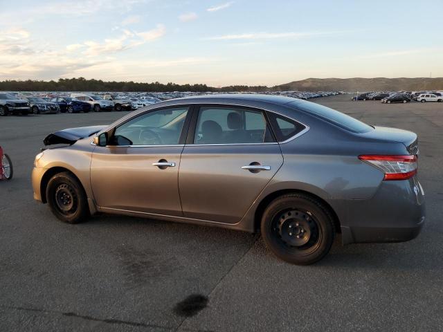 3N1AB7AP9FY237705 - 2015 NISSAN SENTRA S GRAY photo 2