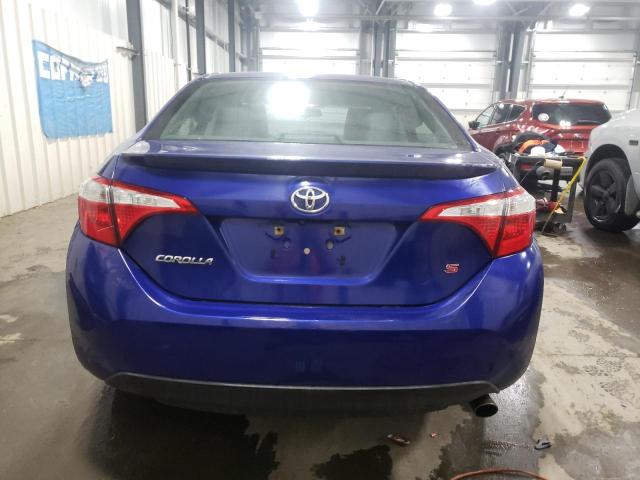 5YFBURHE5EP030870 - 2014 TOYOTA COROLLA L BLUE photo 6