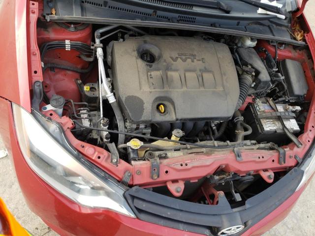 2T1BURHE5EC110881 - 2014 TOYOTA COROLLA L RED photo 11