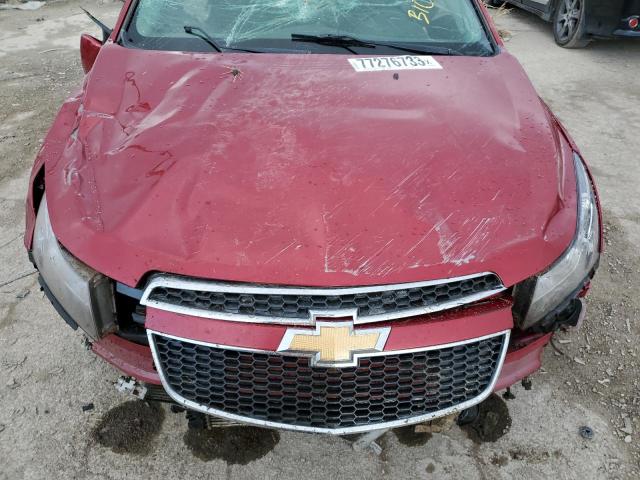 1G1PC5SBXD7268285 - 2013 CHEVROLET CRUZE LT RED photo 11