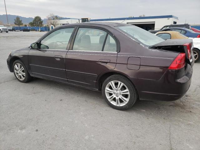 1HGES16541L028149 - 2001 HONDA CIVIC LX BROWN photo 2