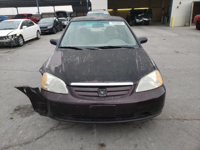 1HGES16541L028149 - 2001 HONDA CIVIC LX BROWN photo 5